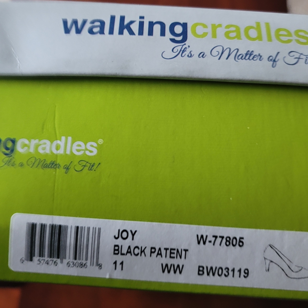 Walking Cradles Black Patent Shoes